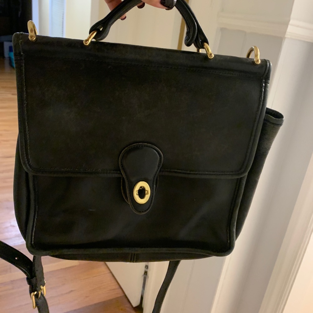Vintage black coach bag